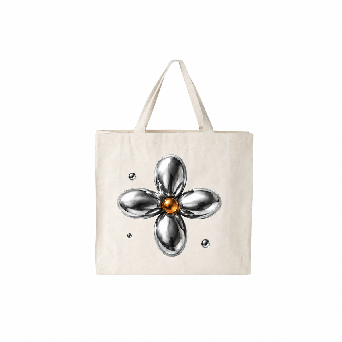 THOTHER Liquid Flower Canvas Tote
