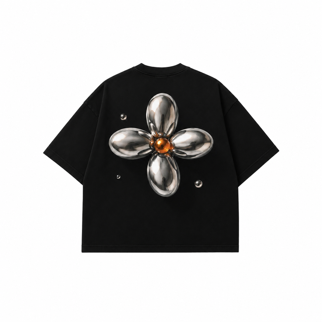 THOTHER Liquid Flower Heavyweight Oversized Tee