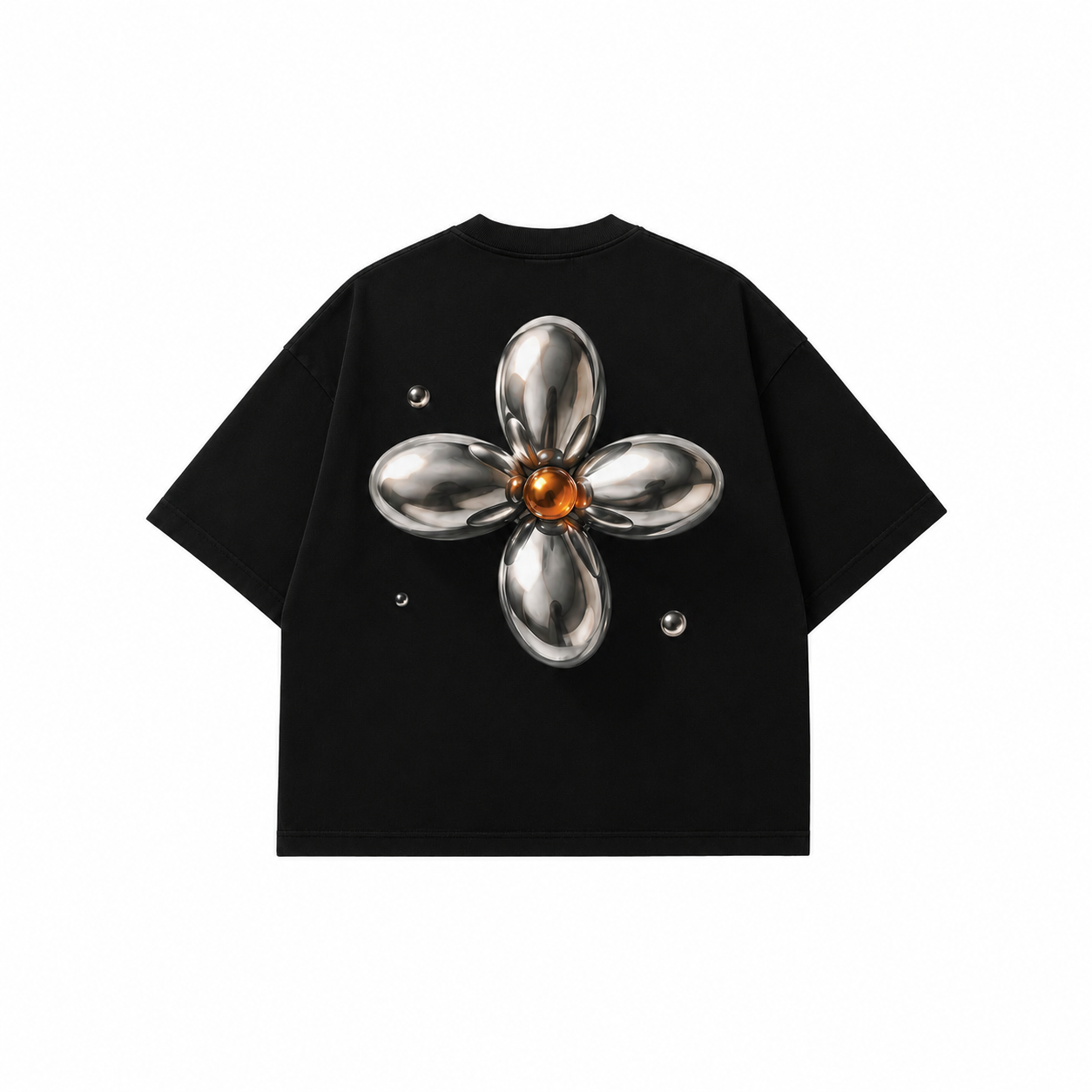 THOTHER Liquid Flower Heavyweight Oversized Tee